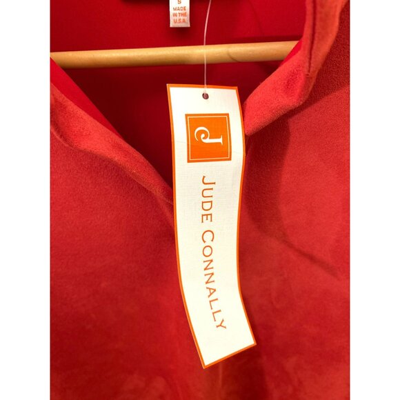 Jude Connally Paprika Red Florence Long Sleeve Dress Size Small Retail 248 - Picture 6 of 8